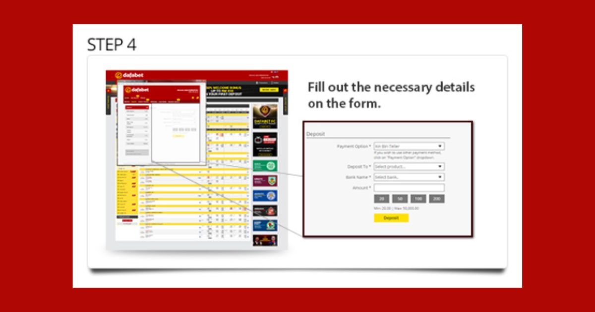 dafabet deposit step 4