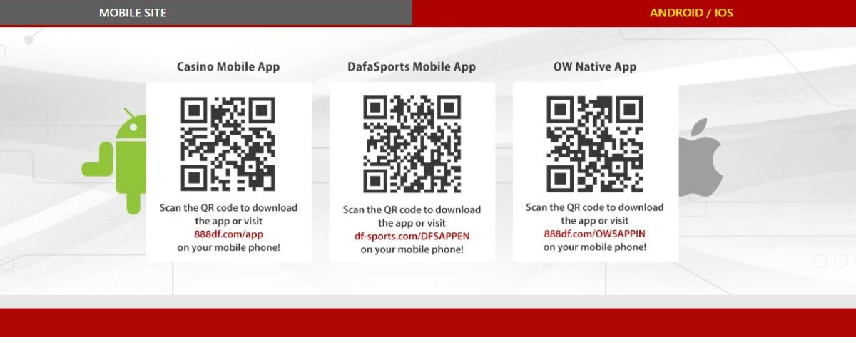 dafabet mobile android ios