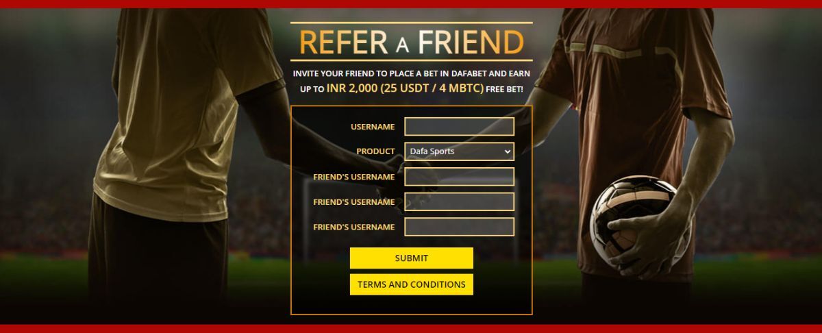 dafabet promotions refer a friend