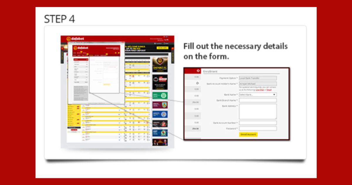 dafabet withdraw step 4