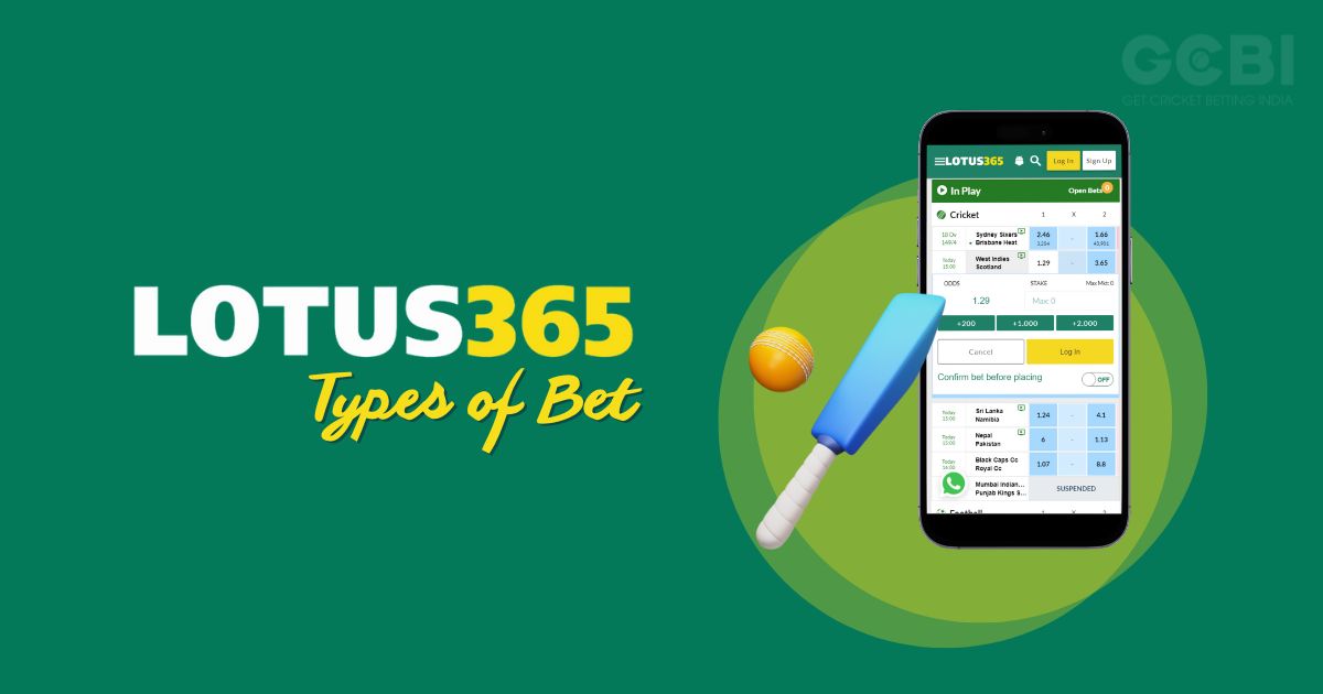 lotus365 app types of bet