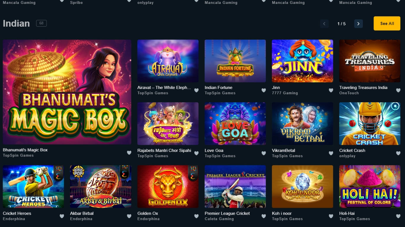 rajabets casino game indian favorite