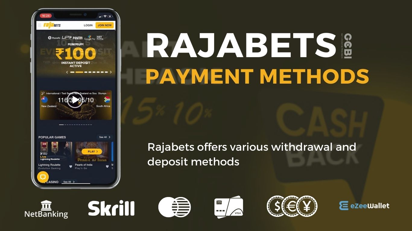 Rajabets's Best Payment Methods