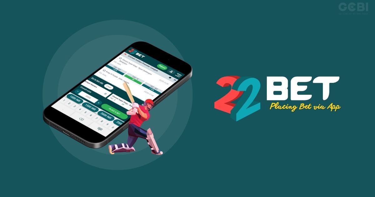 22bet app placing bet