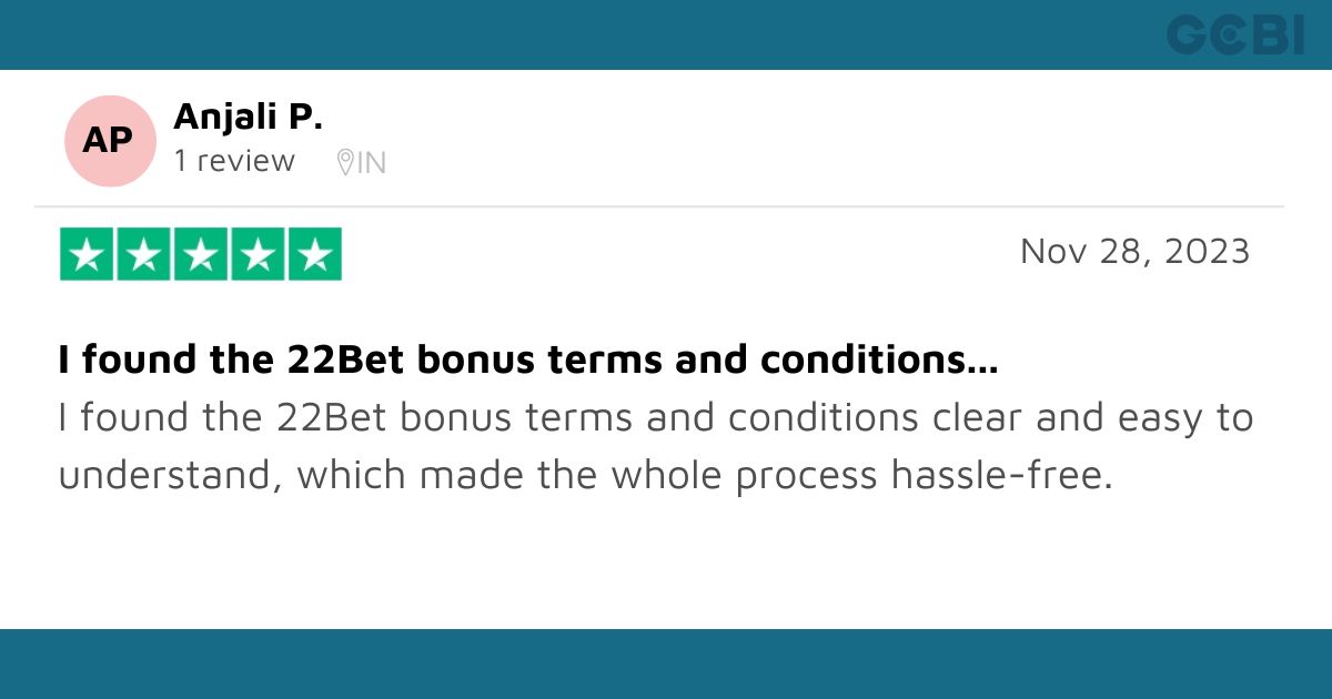 22bet bonus real bettor review by Anjali