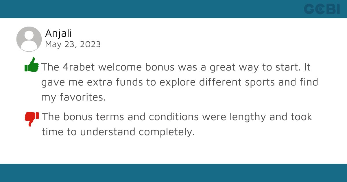 4rabet bonus review by anjali