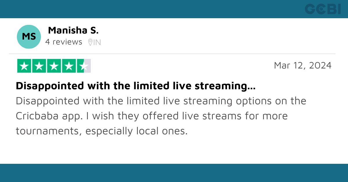 cricbaba app review by Manisha