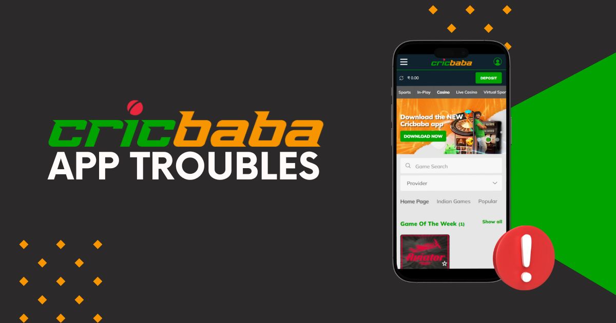 cricbaba app troubles