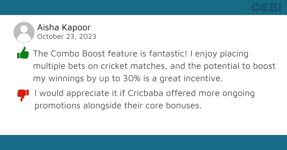 cricbaba bonus review by Aisha