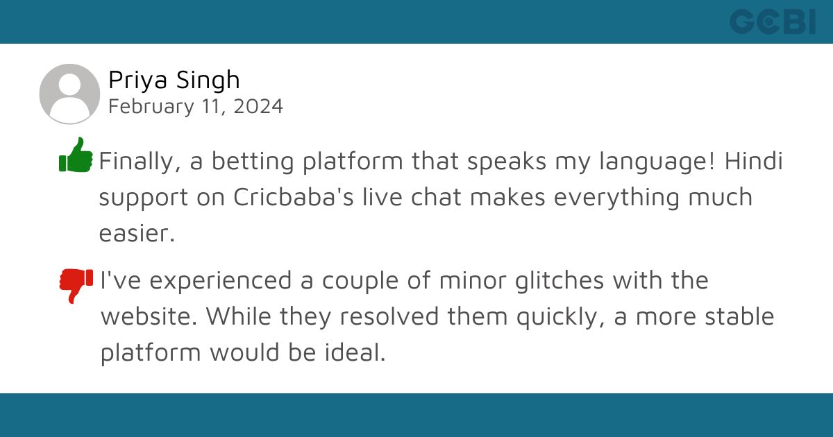 cricbaba paymen review by Priya