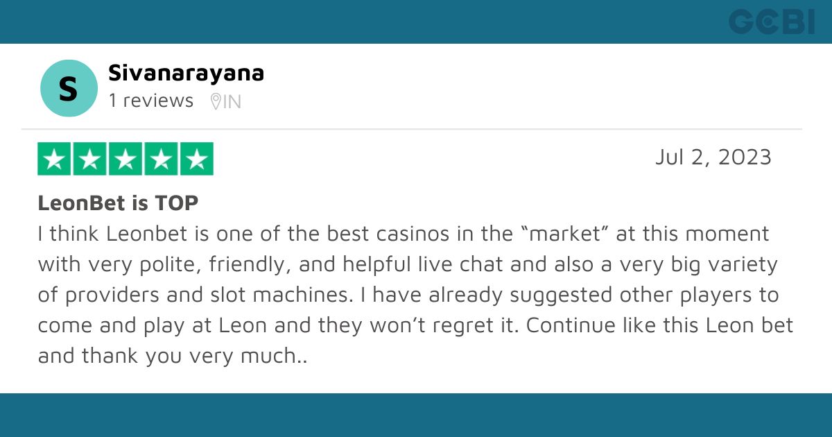 leon bet customer review sivanarayana