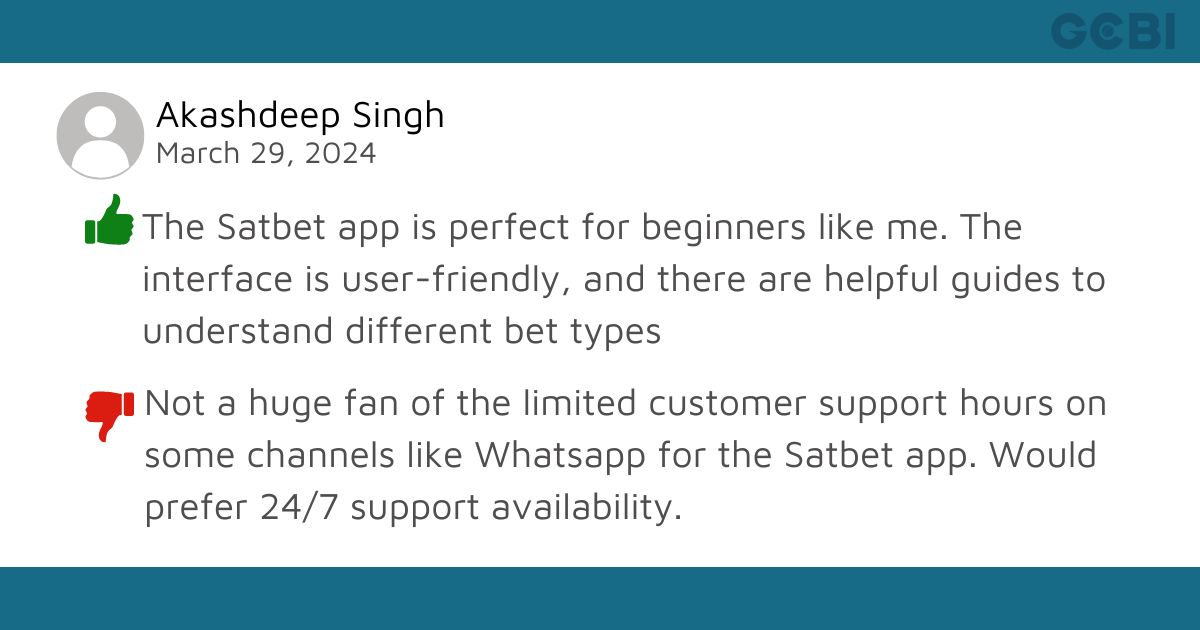 satbet app review by Akashdeep