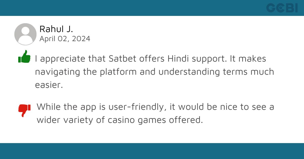 Satbet review by Rahul