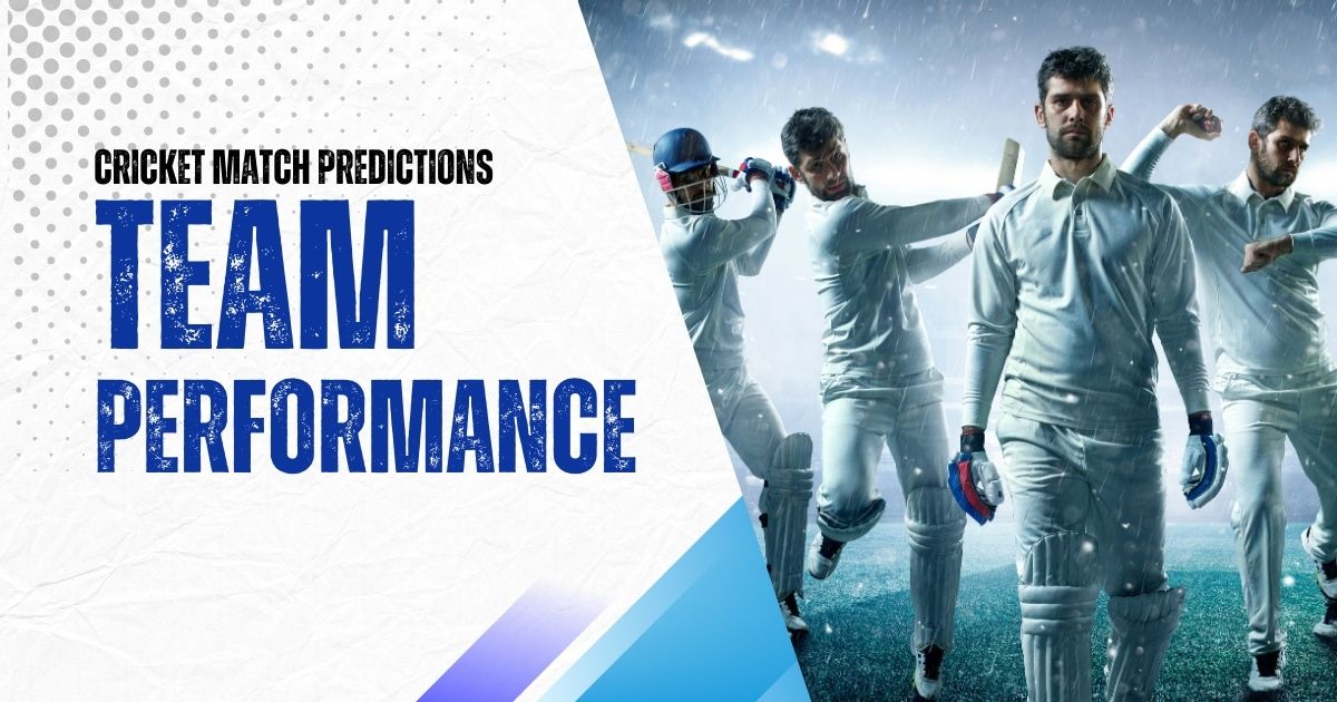 cricket prediction team performance